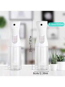 2026 New Continuous Spray Bottle - Ultra Fine Mist Water Sprayer For Hair, Household Cleaning, Plants, Home Goods (1/2 Pcs) Handheld Handheld Handheld Steamer Iron Jar#Spray Bottle,Spray Bottle For Hair,Kitchen Essentials - 200ml - 查看 2