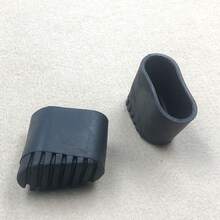 2pcs-4pcs Oval-Shaped Ladder Leg Covers, Black, Suitable For 20*40mm Oval Tubes, Non-Slip Wear-Resistant Protective Sleeves - C - View 5