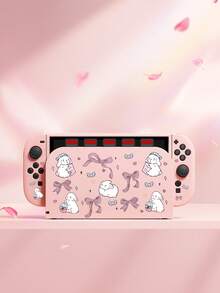(2025) Accesorios, Funda/Cubierta protectora con diseño de lazo y conejo, lindo y fresco, compatible con Switch 2/Switch NS/Switch OLED/Lite, compatible con accesorios de consola Switch 2/Switch, juego completo que incluye bolsa de almacenamiento, estuche para tarjetas de juego, cubierta protectora Switch, mejor regalo compatible con jugadores de Switch - Multicolor - Ver 16