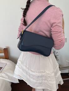 New Versatile Shoulder Bag - Royal Blue - View 5