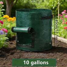 Bolsas de plantación de patatas de jardín con tapa y asa, bolsas de plantación de verduras adecuadas para tomate, fruta, zanahoria, cebolla, patata, fresa y otras verduras - Multicolor - Ver 3