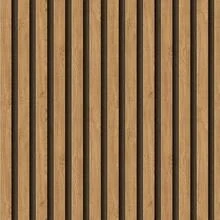 Paper and Wall Self-Adhesive Vinyl Striped Wallpaper With Floral Slatted Panel, Modern Decoration For Bedroom And Living Room - Best Sellers - Freijó 木條 - 查看 5