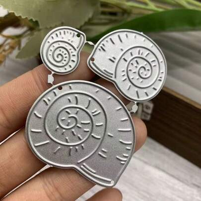 蕾丝花朵和动物拼布蜗牛模切 DIY 缝纫金属切割模具，适用于手工卡片制作、模板、节日剪贴簿相册纸艺模板