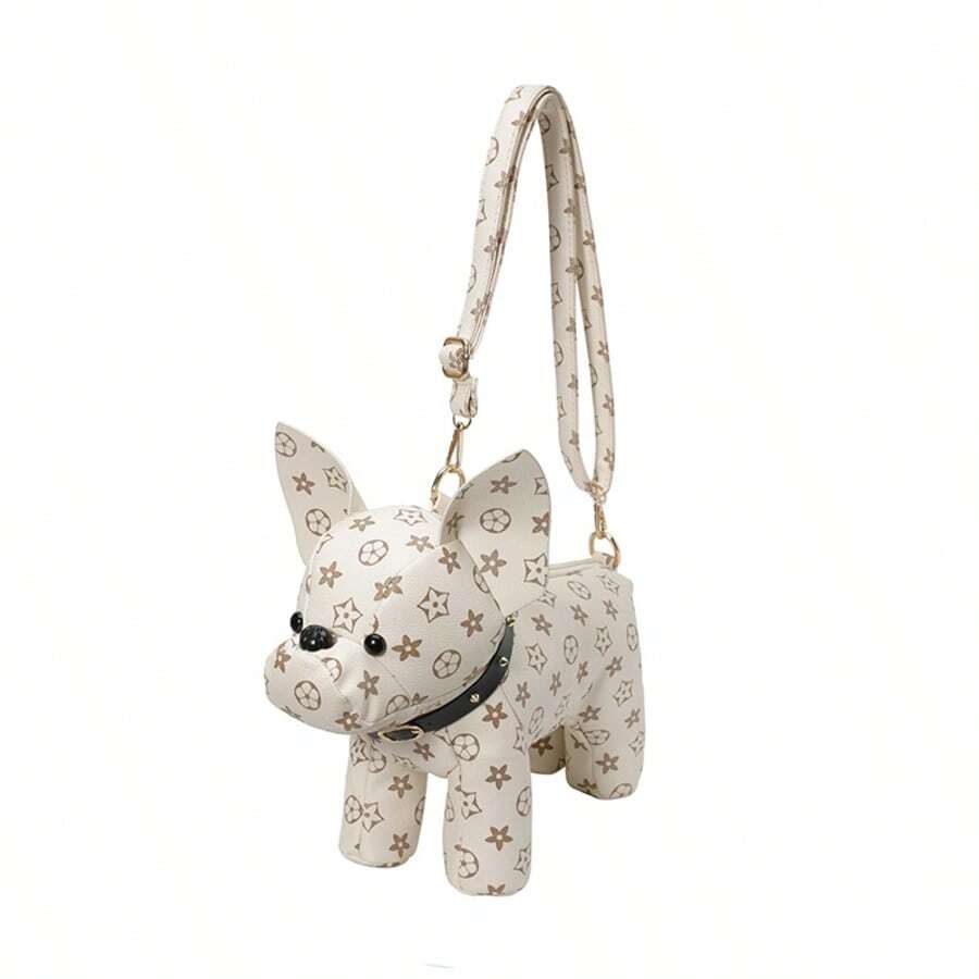 One Piece, Fashionable And Versatile, Hand-Held Shoulder Cross-Body Bag, Pu Material Puppy Special-Shaped Bag, Suitable For Women To Go Out - 白色 - 查看 1