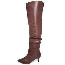 Women's Over-The-Knee Boot With Heel And Pointed Toe DUBUY 1710FG - Rỉ Nâu - Xem 3
