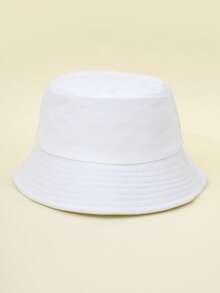 3pcs Kids Solid Color Bucket Hat, Unisex Casual Versatile Sun Protection Hat For Outdoor, Students - Black + White + Pink - View 2