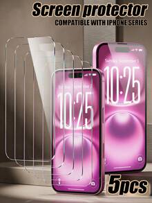 Mr. War Gorilla 5pcs Ultra Clear Tempered Glass Screen Protector, Made Of High-Hardness Glass Material, Strong Structure, Effectively Protects Against Daily Bumps And Scratches, Provides Comprehensive Basic Protection For The Screen. Compatible With IPhone 17e/17 Pro Max/17 Pro/17 Air/16 Pro Max/16 Pro/16/15 Pro Max/15 Pro/15/14 Pro Max/14 Pro/14/13/12/11 And Other Models. - Clear - View 31