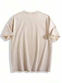 230g Pure Cotton Water-Washed Short Sleeve T-Shirt Featuring Adorable Capybara In Blue Water With Playful Brown CAPYBARA! Text - Ideal For Casual Summer Outings, Beach Days, Or Fun Gatherings - Perfect Gift For Animal Lovers, Birthdays, And Nostalgic Moments - 杏色 - 查看 2