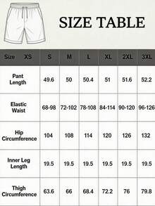 Men's Statement Print Shorts Fashion Designer Patterned Casual Daily Wear Shorts - Màu xanh Cadet - Xem 6