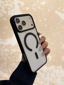 奢华磁吸充电保护壳，兼容三星 17/16/15/14/13/12/11 Pro/Plus/Max/Air/XS Max/XR/X/Xs/7/8 Plus/7/8，超薄透明亚克力材质。适用于三星 S26 Ultra、S25 Ultra、S24 Ultra、S23 Ultra、S22 Ultra 等手机壳。 - 黑色 - 查看 2