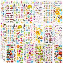 100+ Styles Shipped Randomly, 6 Cartoon Bubble Stickers, Children's Daily Decorative Stickers, Waterproof Creative Graffiti Stickers, Puzzle Sticker Toys, Children's Gifts - Multicolor - View 1