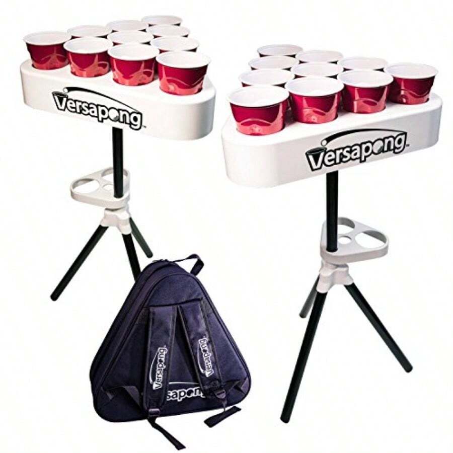 Versapong Juego de Mesa de Cerveza portátil con Funda de Transporte y Bolas - como en la foto - Ver 1
