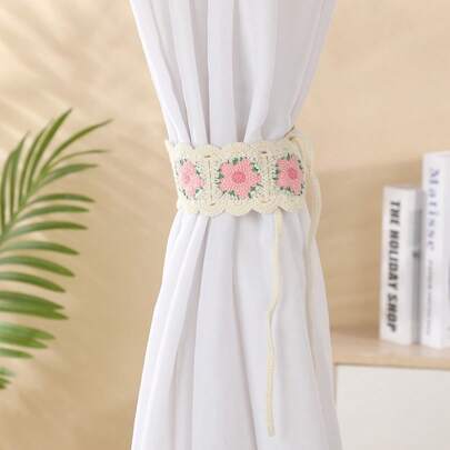 1 chiếc dây buộc rèm thêu, dây buộc rèm dệt, kẹp rèm