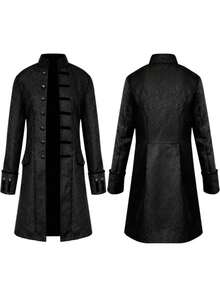 Cosplay Clothing - Jacquard Medieval Menswear - Maroon - View 4