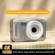 yesido Máy ảnh kỹ thuật số 4K, máy ảnh mini CCD kiểu cổ điển dành cho người mới bắt đầu, độ phân giải cao, nhiều điểm ảnh, nhỏ gọn, lý tưởng cho sinh viên và du khách. - Nhiều màu - Xem 13