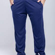 Kit Of 2 Men's Slim Fit Dry Fit Sports Pants For Gym And Workout - 藏蓝色 - 查看 3