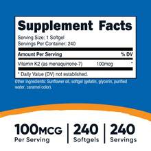 Nutricost Vitamin K2 MK7 100 Mcg, 240 Softgels - Gluten Free And Non-GMO MK7 | K2, Bone Health, Heart Health, Lab Tested, Non-GMO, Premium Quality - Khác - Xem 2