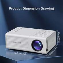 Mini Projector, Portable Video Projector, Home Theater Projector, Supports 4K High Definition, USB Connection, Equipped With Remote Control, Native Resolution Is 1920*1080P, Suitable For Offices, Outdoor Camping And Other Occasions. Movie Projector. - Xem 6