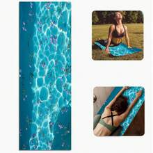 1pc Water Ripple Floral Pattern Non-Slip Yoga Mat - Suitable For Home Workout, Dancing And Skipping Rope - Suitable For Men And Women, Yoga Accessory, Fitness Mat, Multiple Styles Available - Multicolor - View 15