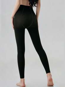 Leggings sin costuras de cintura alta para mujer, pantalones ajustados y cómodos, suaves y elásticos, adecuados para yoga y uso diario - Multicolor - Ver 5