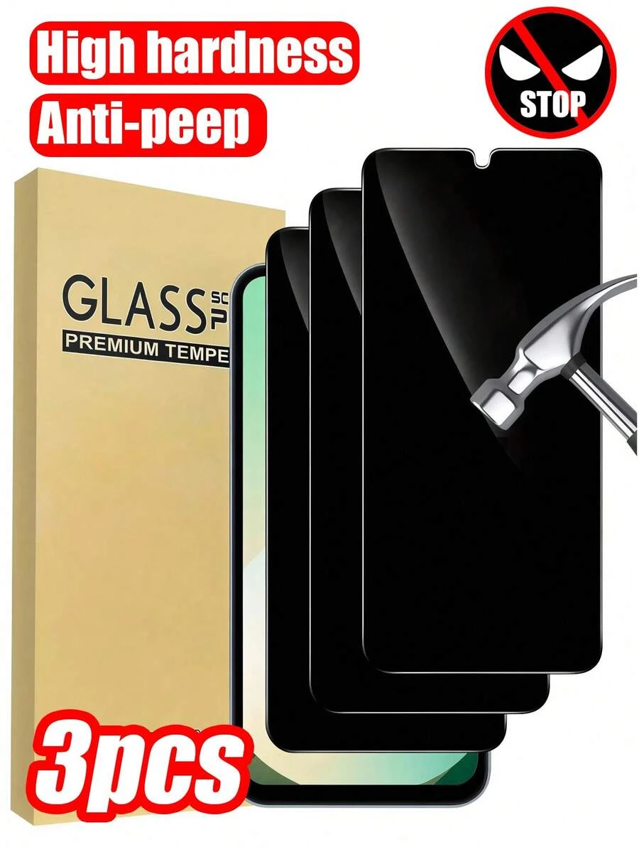Mr. War Gorilla 3-Pack Privacy Screen Protector, This High-Hardness Tempered Glass Screen Protector Offers Excellent Scratch Resistance And Durability, Providing Reliable Protection For Your Phone Screen. The Smooth Surface Ensures Sensitive Touch Response, Allowing Efficient Operation For Indoor Office Work, Information Browsing, Outdoor Shopping, And Sports Activities.