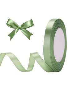 1 Cuộn ruy băng satin màu xám xanh - Lý tưởng cho trang trí đám cưới, gói quà, điểm nhấn tiệc tùng và các chi tiết thời trang, được làm thủ công chất lượng cao, mềm mại như lụa, hoàn hảo cho viền trang trí và các dự án thủ công. - Nhiều kiểu dáng - Xem 8