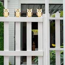 Hollow Wooden Owl DIY Craft, Colorful Painted Woodwork, Children's Graffiti With Hole For Rope Decor Hanging Gift - Multicolor - View 4