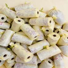 4/8卷加厚宠物粪便袋，英国梨和紫罗兰香味，耐用防漏，可爱设计，方便清理宠物粪便，适用于所有宠物，必备宠物清洁用品 - 黃色 - 查看 10