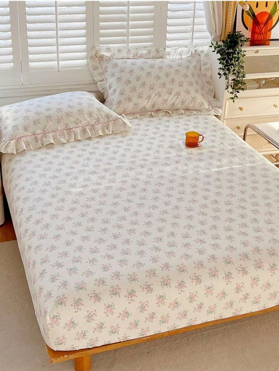 1 Miếng Chăn Vừa vặn Với Đàn hồi Ban nhạc , Quốc gia Phong cách In hoa , Đơn/đôi Giường Kích thước , Thích hợp Đối với 10-inch Dày Nệm - Chu Khánh - Xem 1