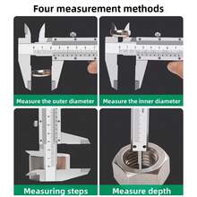Thước kẹp độ chính xác cao - Thước đo micromet thủ công 0-150mm, trượt mượt mà, bền bỉ và dễ sử dụng, thích hợp cho chế tác trang sức, không cần nguồn điện, kỹ thuật chính xác và thủ công mỹ nghệ. - A - Xem 9