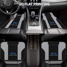 4pcs Premium Car Floor Mats - Crystal Velvet Material, Easy To Clean, Front & Rear Seat Mat Set, Suitable For Trucks, Sedans & SUVs, Anti-Mud & Snow, All-Weather, Easy Installation - Four-piece Set Of Floor Mats - View 1