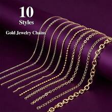 1-10卷项链链条 - 带龙虾扣/连接器的珠宝制作链条，24米-2米 DIY项链手链珠宝 - 鏈條 - 查看 2