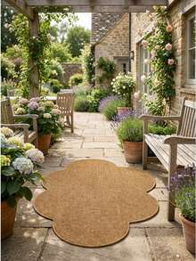 1pc Outdoor Rug, Thick Faux Sisal Rug, Garden Rug, Camping Rug, Thick Rug, Water Washable Bottom, Sturdy , Dirt-Resistant, Kitchen Thick Rug, Decorative Rug, Style Rug, Shower Rug, Home Decor Room Accessories, Living Room Rug, Bedroom Rug, Entryway Rug, Kitchen Rug, Bathroom Rug, Study Room Rug - Dark Brown - View 10