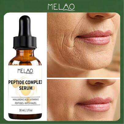  MELAO Peptide Essence (For Face) - Anti-Aging & Wrinkle Care, Containing Hyaluronic Acid And Niacinamide, Promotes Collagen Production, Moisturizes And Firms Skin, 1 Fl Oz