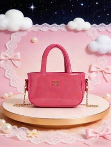 1pc This Stylish Solid-Color Mini Handbag With A Pu Zipper Closure Is Suitable For Various Occasions And Is Versatile Enough To Be Used Anywhere, Including Outdoors, For Play, Commuting, Etc. It'S The Perfect Gift For Teenagers. - Multicolor - View 4