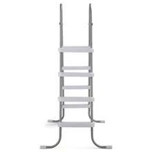 4-Step 52in Above Ground Pool Ladder With Sturdy Iron Grey Frame And White Non-Slip Steps, Durable Outdoor Pool Access, Easy Climbing And Maintenance, Ideal For Backyard Pools, Garden Pools, Patio Pools, Summer Fun, Pool Parties, Water Activities, Family Gatherings, Outdoor Recreation, Pool Exercise, Seasonal Pool Setup, Heavy-Duty Construction, Weather-Resistant Design, Stable And Reliable Support, Convenient Outdoor Use - A - Xem 9