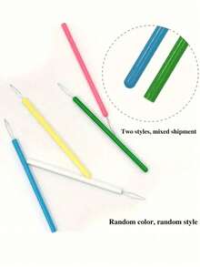 10-1pcs Plastic Seam Ripper, Vibrant Cylindrical Needle Threader - Easy Sewing Tool Set - Durable DIY Accessories Suitable For Bead Embroidery And Fine Thread - Perfect For Elderly People Threading, Plastic Seam Ripper, Modern Plastic Needle Threader Suitable For Home, Bead Embroidery Tools, Cylindrical Needle Threader Set, Bead Embroidery Needle Threading Assistant, Random Color, Mother's Day, Mother's Day Gift, Wedding Season, Graduation Season, Gift For Family And Friends - Multicolor - View 5