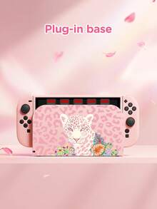 Pink Leopard Print Protective Case, Compatible With New Switch 2 (2025), Switch NS/Switch OLED/Lite, Accessories For Switch 2 Console, Full Set Package, Storage Pouch With Card Slots, Switch Protective Cover, Romantic Gift For Switch Players, Gift For Kids / Gift For Family - Multicolor - View 8