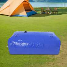 240L Foldable Water Bladder Container Portable PVC Water Tank For Garden Camping RV Emergency Rainwater Storage - Blue - View 6