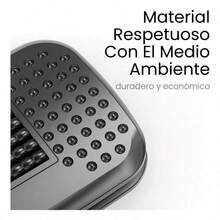 Reposapiés Ergonómico Negro con Rodillos de Masaje | Ajustable, Ideal para Oficina o Gaming - Negro01 - Ver 6