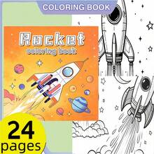 1 Book Space Rocket Coloring Book 24 Sheets (120gsm Thick Paper) Upgraded Deluxe Edition (Suitable For Easter, Thanksgiving, Christmas, New Year And Valentine's Day Gifts) - Single Piece - View 5