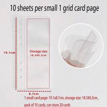 A6 Half-Loose-Leaf Star Cover, Metal Loose-Leaf Rings With Double Buckle Design, Includes Various Inner Pages: 2-Slot Card Sleeves (10pcs/Pack, Holds 40 Cards), 1-Slot Card Pages (10pcs/Pack, Holds 20 Cards), Kraft Paper/Grid/Blank Pages, And Transparent Storage Bag. Fits A6 Size, Lightweight And Portable, Suitable For Sticker, Postcard, Photo Or Planner Storage, Ideal For Idol Fans, DIY 50 Refill Pages, Back To School Supplies - A6 - View 6