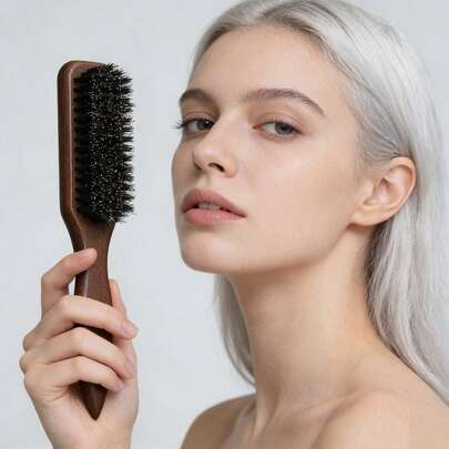 Professional Smooth Hair Styling Set, Includes Nylon Detangling Comb, Flyaway Taming Comb, Wide-Tooth Comb And Edge Control Brush, Suitable For All Hair Types, Can Be Used For Smoothing, Sectioning And Styling, Suitable For Women And Men