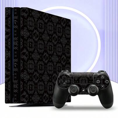 5 pezzi Adesivi per console di gioco P4 Pro con motivo goffrato, resistenti alla polvere e all'usura