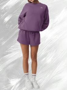 Accolade Crew Neck Pullover - Nụ hôn mận - Xem 2