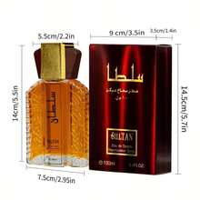 1 Bottle Of Arabian Perfume For Men - Long-Lasting Luxury Cologne And Essential Oil, Sultan's Gold Perfume With Patchouli, Middle Eastern Men's Fragrance, Valentine's Day/Father's Day Gift - Elegant - Dubai Men's Fragrance Oil And Spray - Perfect For Special Occasions - Arabic Calligraphy Design - Exquisite Fragrance For Birthdays, Anniversaries - Luxury Men's Gift, Men's Fragrance - Nước hoa Dubai - Xem 4