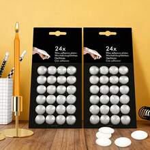 Wax Candle Fixing Glue Dots, Invisible Wax Adhesive Pads, Candle Holder Base Stabilizer Glue Stickers, Universal Accessories For Tall Candles, Home & Wedding Use - 24pcs - Wax Point 1 Box - View 5