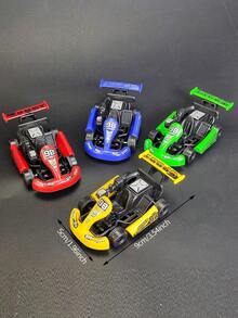 卡丁車/恐龍玩具車，鮮豔色彩，兒童迷你玩具車，逼真設計，多種顏色和圖案可選，生日禮物，派對禮物，禮物袋填充物 - 彩色 - 查看 6