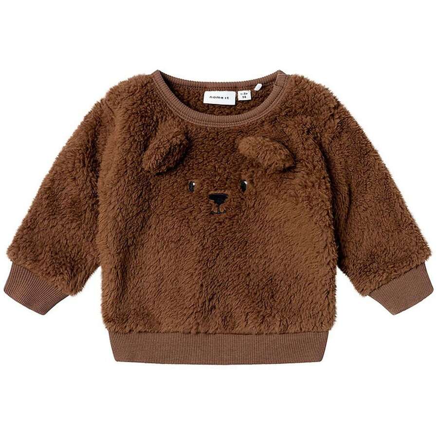 Name It Sweatshirt 13223299-Mustang For Unisex Children In Color Brown - Brown - View 1