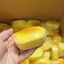 1个全新柔软慢回弹仿真半熟芝士捏捏乐玩具，减压互动玩具，送给朋友、生日、派对的完美礼物，男女通用 - 彩色 - 查看 5